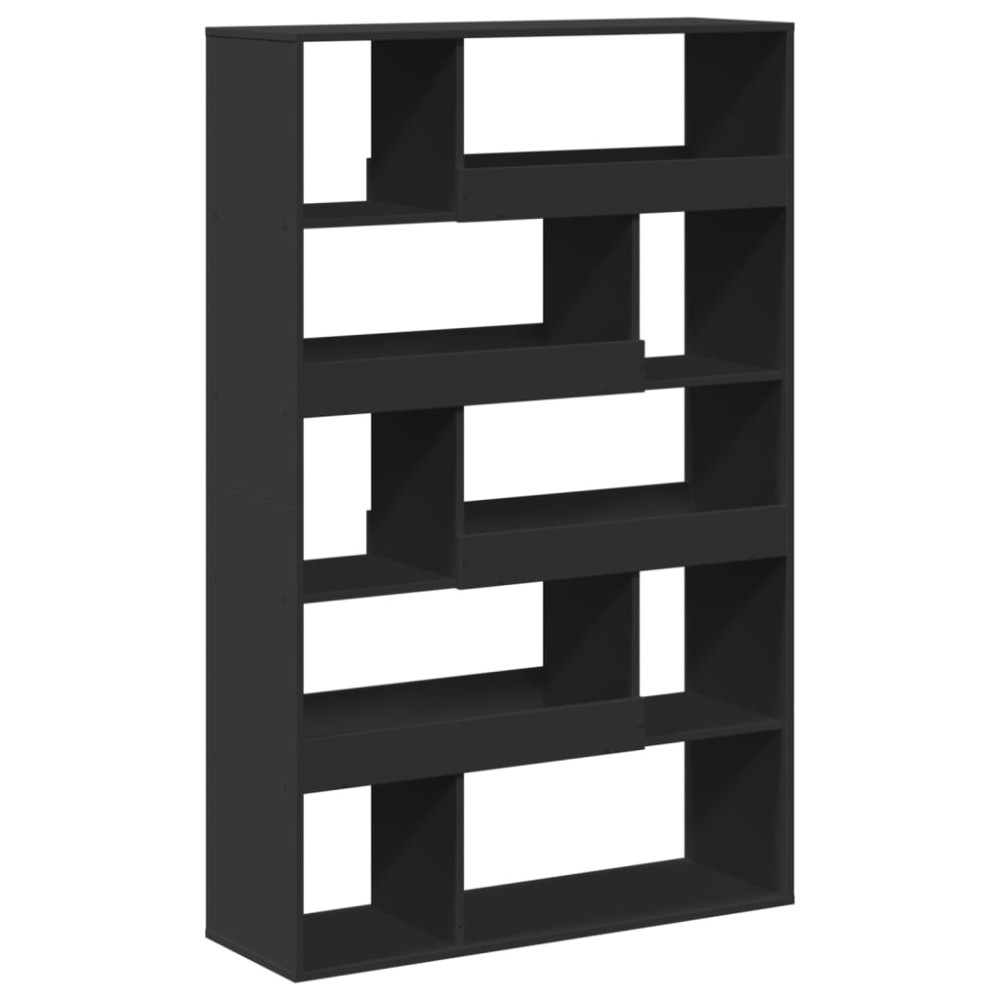 vidaXL Βιβλιοθήκη Μαύρη 100x33x156,5 εκ. από Επεξεργασμένο Ξύλο
