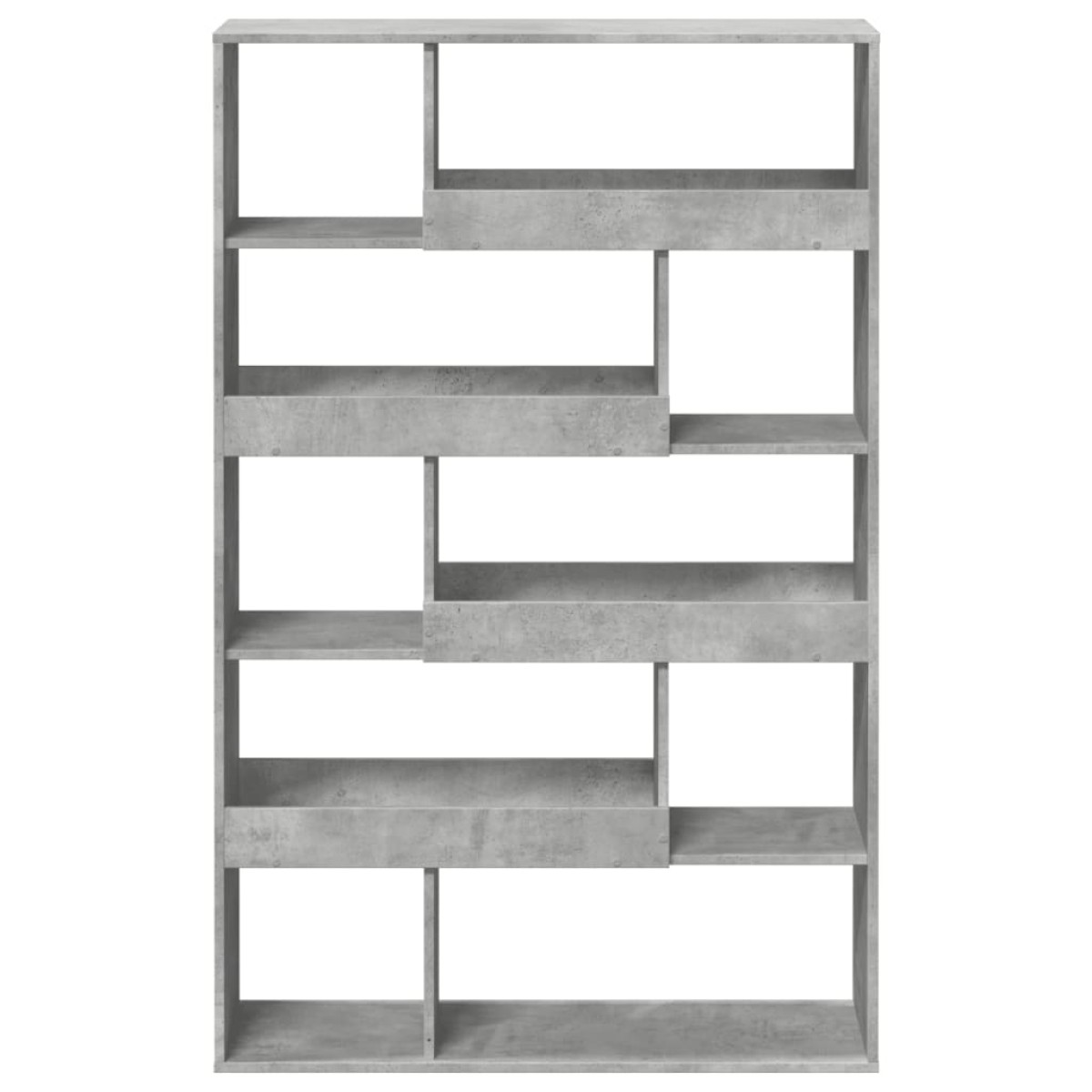 vidaXL Βιβλιοθήκη Γκρι Σκυροδέματος 100x33x156,5 εκ. Επεξεργ. Ξύλο