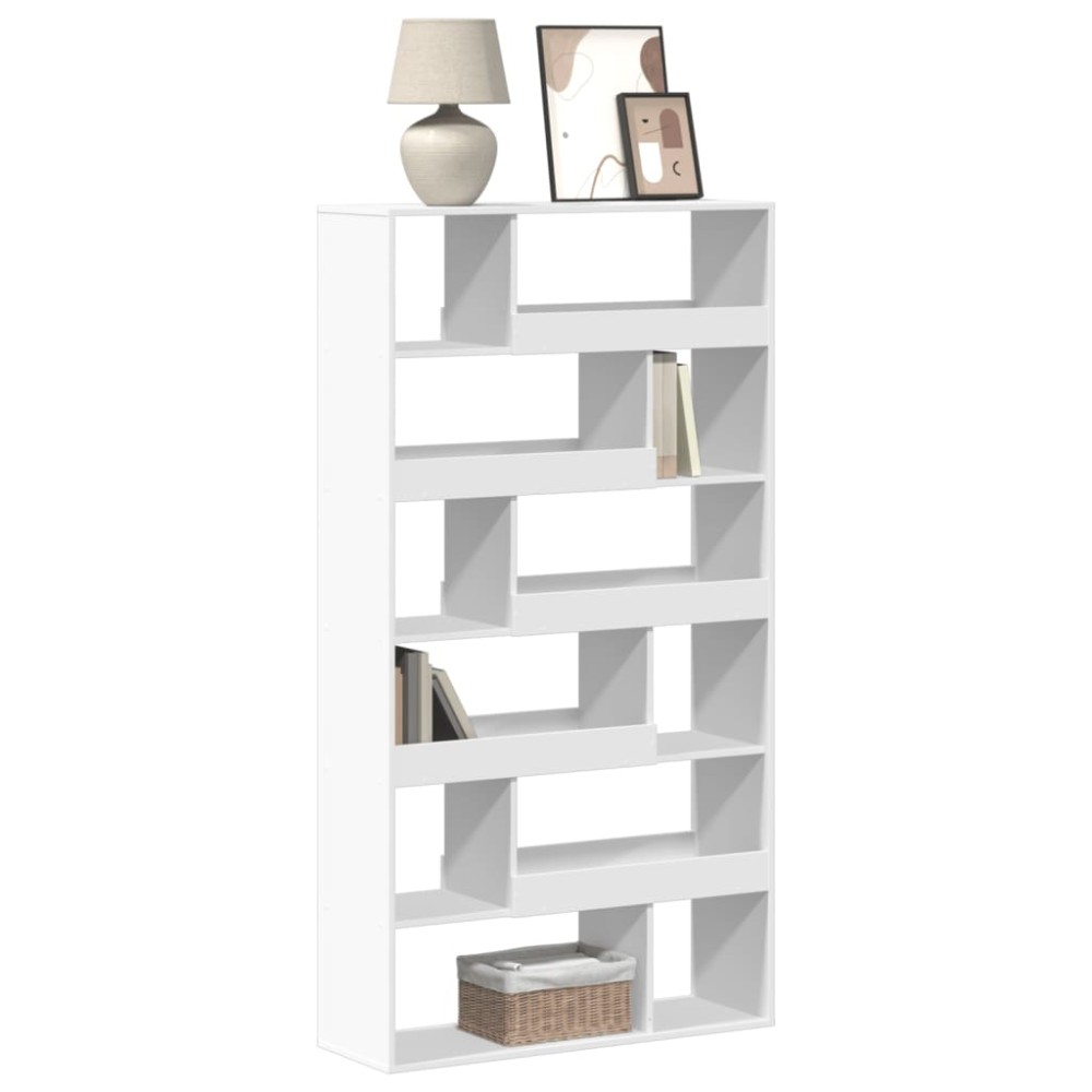 vidaXL Βιβλιοθήκη Λευκή 100x33x187,5 εκ. Επεξ. Ξύλο