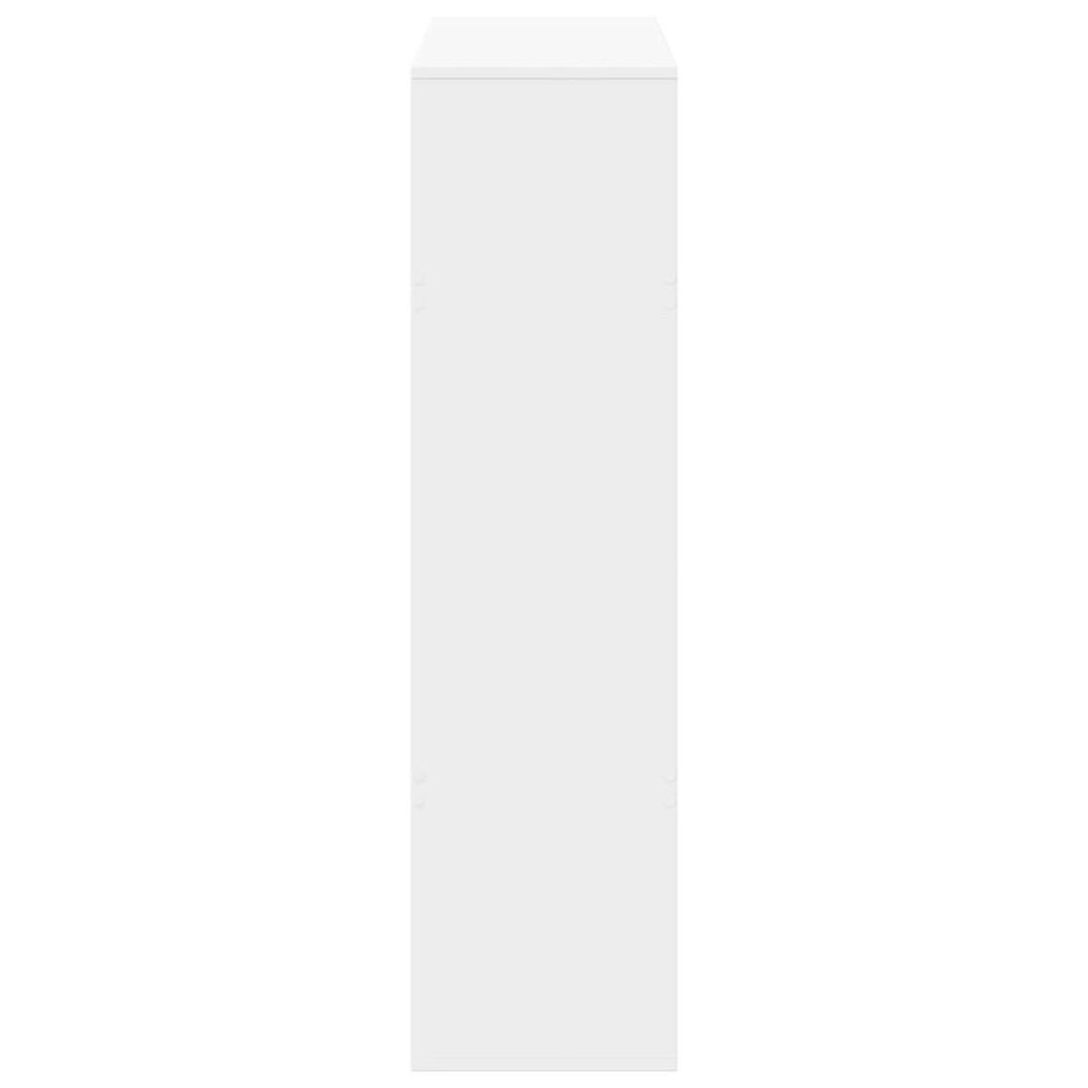 vidaXL Βιβλιοθήκη Λευκή 100x33x125,5 εκ. από Επεξεργασμένο Ξύλο