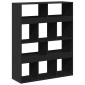 vidaXL Βιβλιοθήκη Μαύρη 100x33x125,5 εκ. από Επεξεργασμένο Ξύλο
