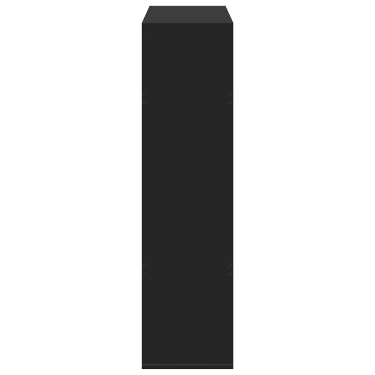 vidaXL Βιβλιοθήκη Μαύρη 100x33x125,5 εκ. από Επεξεργασμένο Ξύλο