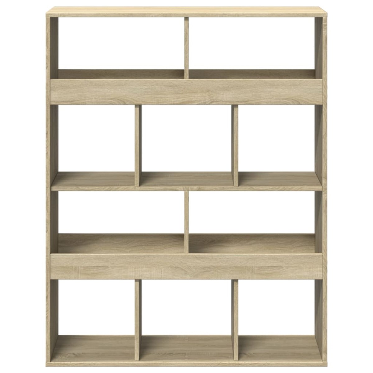 vidaXL Βιβλιοθήκη Sonoma Δρυς 100x33x125,5 εκ. από Επεξεργασμένο Ξύλο