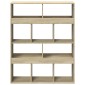 vidaXL Βιβλιοθήκη Sonoma Δρυς 100x33x125,5 εκ. από Επεξεργασμένο Ξύλο