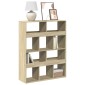 vidaXL Βιβλιοθήκη Sonoma Δρυς 100x33x125,5 εκ. από Επεξεργασμένο Ξύλο