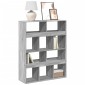 vidaXL Βιβλιοθήκη Γκρι Sonoma 100x33x125,5 εκ. από Επεξεργασμένο Ξύλο