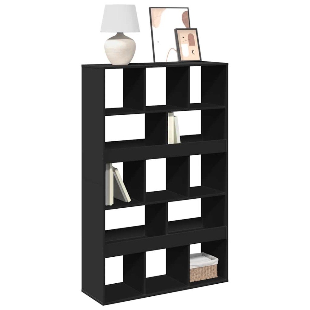 vidaXL Βιβλιοθήκη Μαύρη 100x33x156,5 εκ. από Επεξεργασμένο Ξύλο