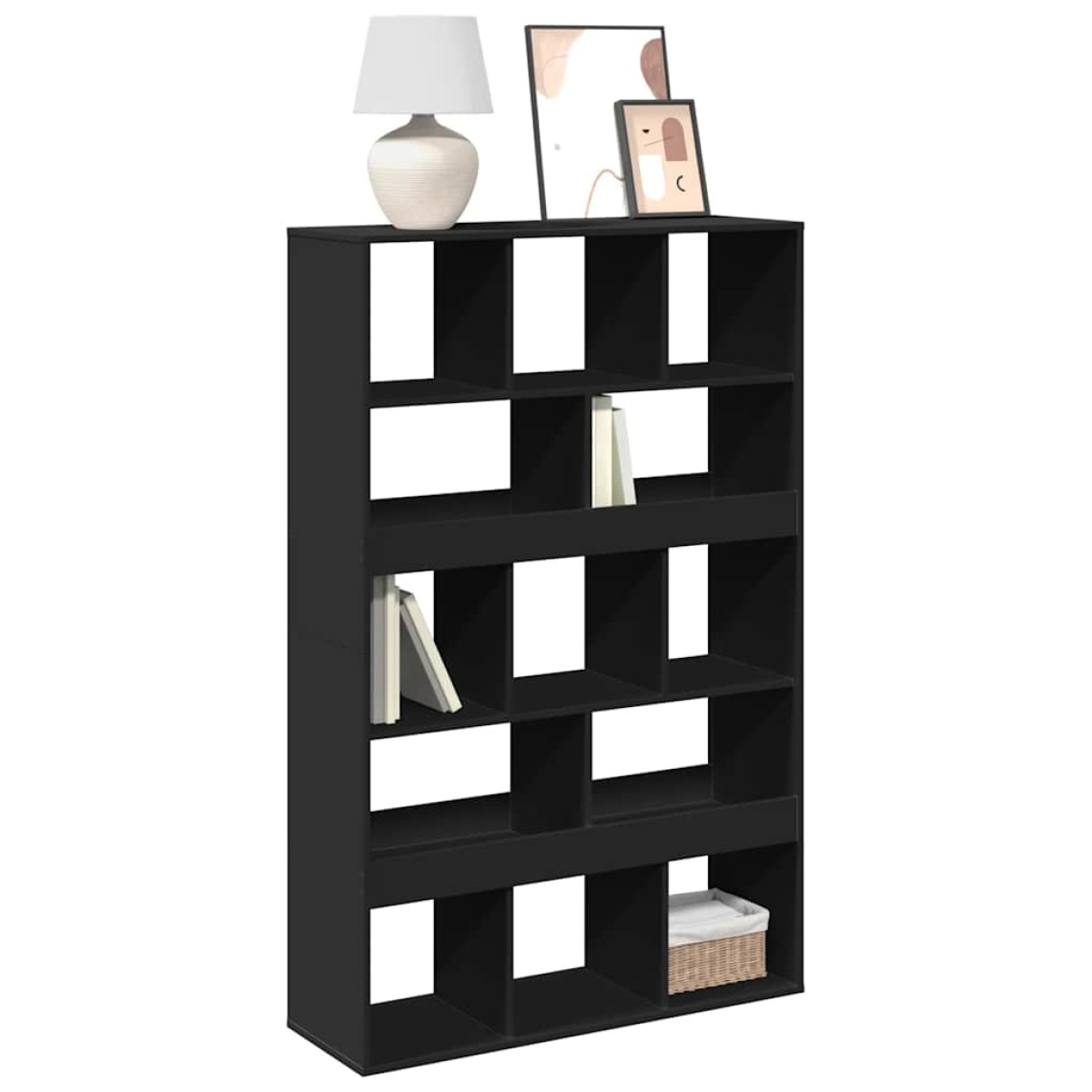 vidaXL Βιβλιοθήκη Μαύρη 100x33x156,5 εκ. από Επεξεργασμένο Ξύλο