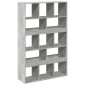 vidaXL Βιβλιοθήκη Γκρι Σκυροδέματος 100x33x156,5εκ. Επεξεργ. Ξύλο