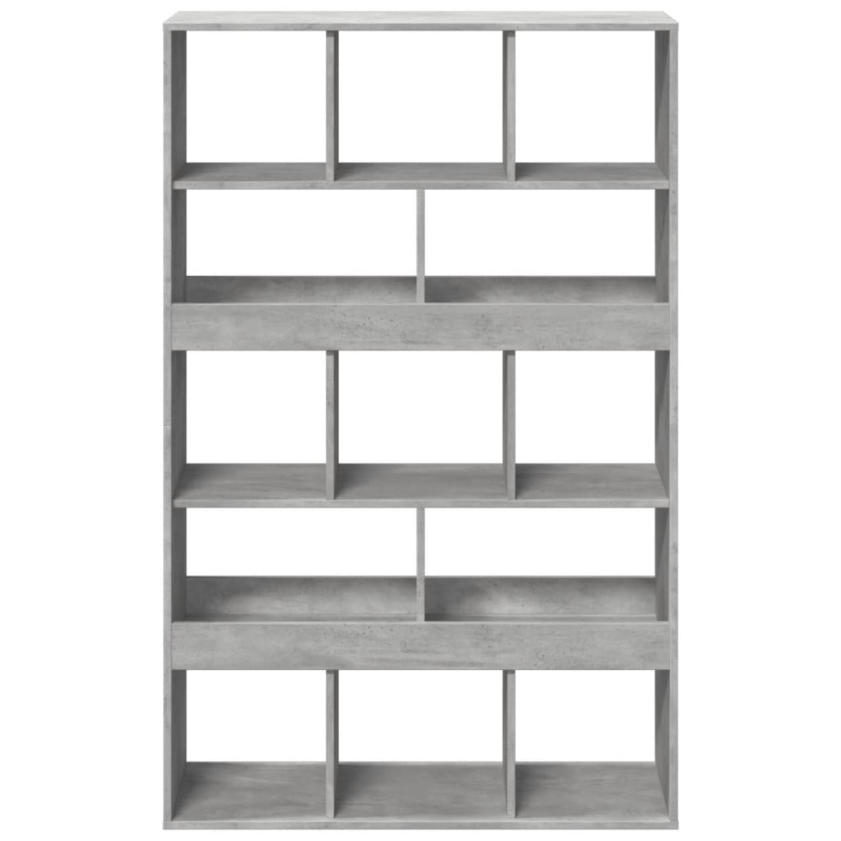 vidaXL Βιβλιοθήκη Γκρι Σκυροδέματος 100x33x156,5εκ. Επεξεργ. Ξύλο