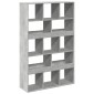 vidaXL Βιβλιοθήκη Γκρι Σκυροδέματος 100x33x156,5εκ. Επεξεργ. Ξύλο