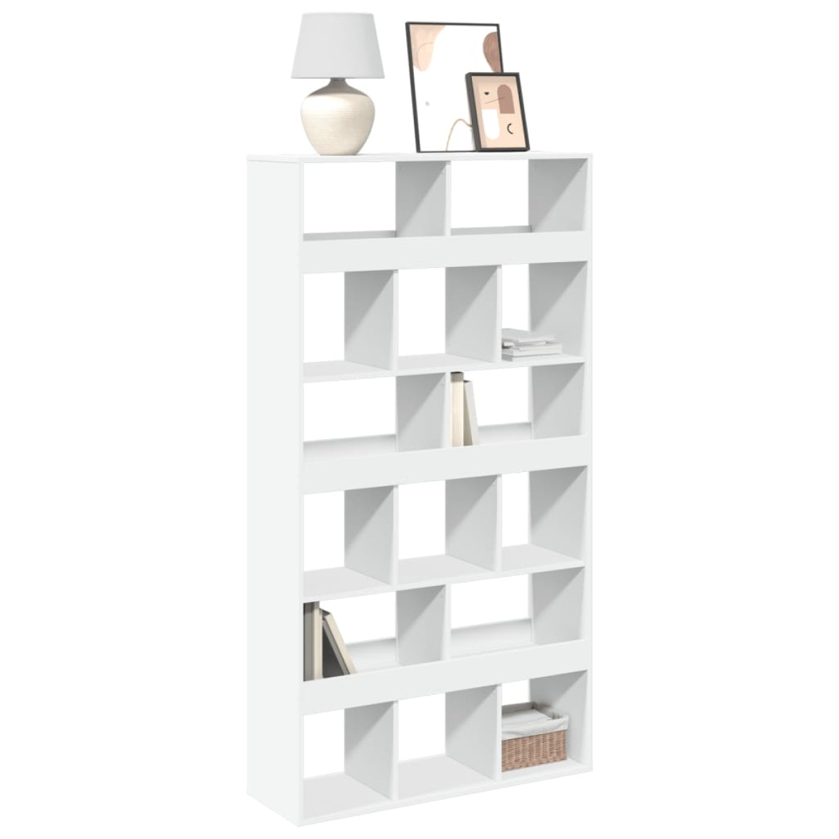 vidaXL Βιβλιοθήκη Λευκή 100x33x187,5 εκ. Επεξ. Ξύλο
