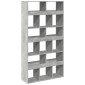 vidaXL Βιβλιοθήκη Γκρι Σκυροδέματος 100x33x187,5 εκ. Επεξεργ. Ξύλο
