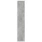 vidaXL Βιβλιοθήκη Γκρι Σκυροδέματος 100x33x187,5 εκ. Επεξεργ. Ξύλο