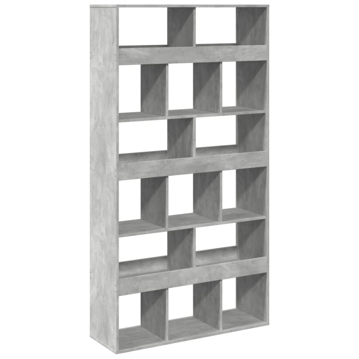 vidaXL Βιβλιοθήκη Γκρι Σκυροδέματος 100x33x187,5 εκ. Επεξεργ. Ξύλο