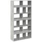 vidaXL Βιβλιοθήκη Γκρι Σκυροδέματος 100x33x187,5 εκ. Επεξεργ. Ξύλο