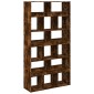 vidaXL Βιβλιοθήκη Καπνιστή Δρυς 100x33x187,5εκ. από Επεξεργασμένο Ξύλο