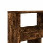vidaXL Βιβλιοθήκη Καπνιστή Δρυς 100x33x187,5εκ. από Επεξεργασμένο Ξύλο