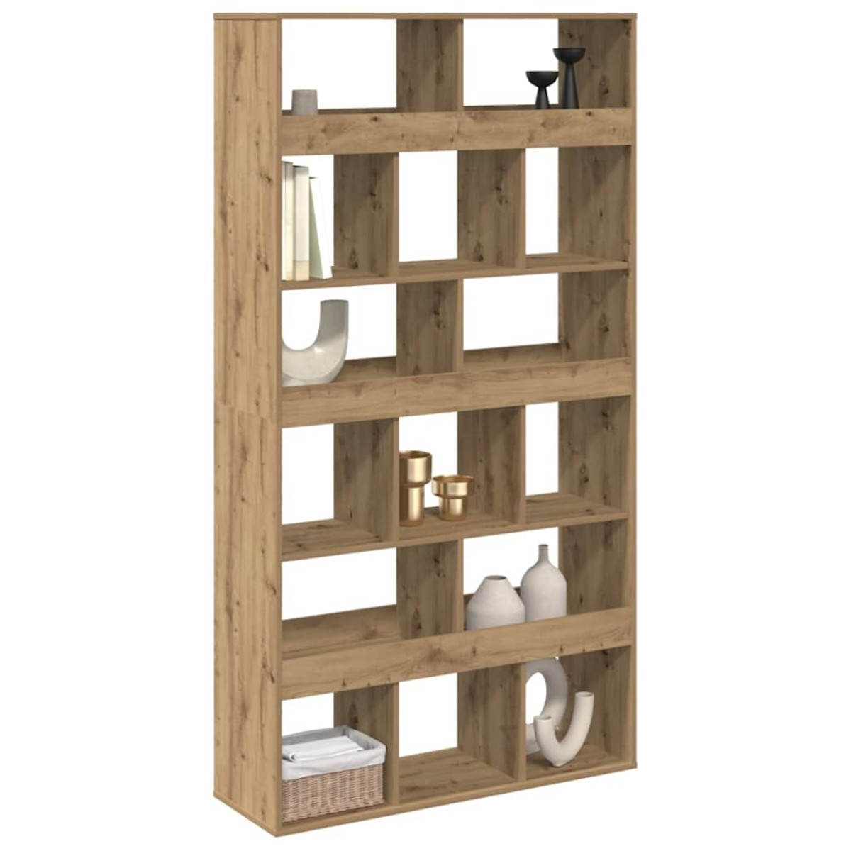 vidaXL Βιβλιοθήκη Αρτισιανή Δρυς 100x33x187,5εκ από Επεξεργασμένο Ξύλο