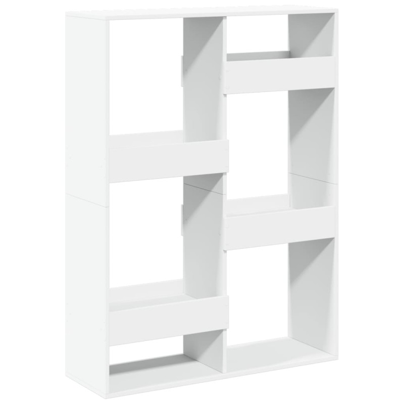 vidaXL Βιβλιοθήκη Λευκή 100x33x135 εκ. από Επεξεργασμένο Ξύλο