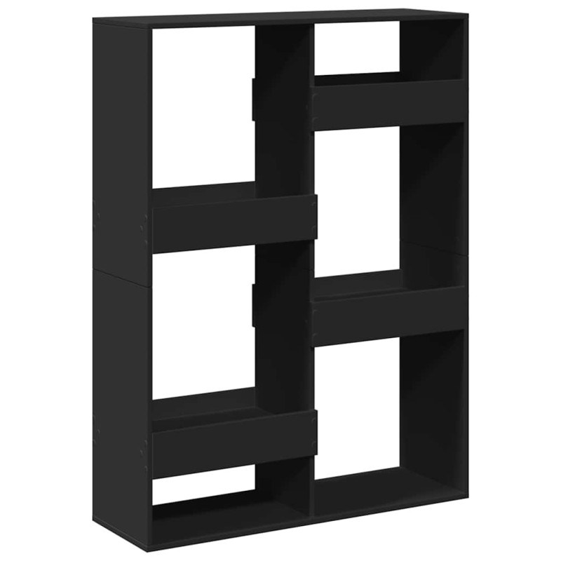 vidaXL Βιβλιοθήκη Μαύρη 100x33x135 εκ. από Επεξεργασμένο Ξύλο