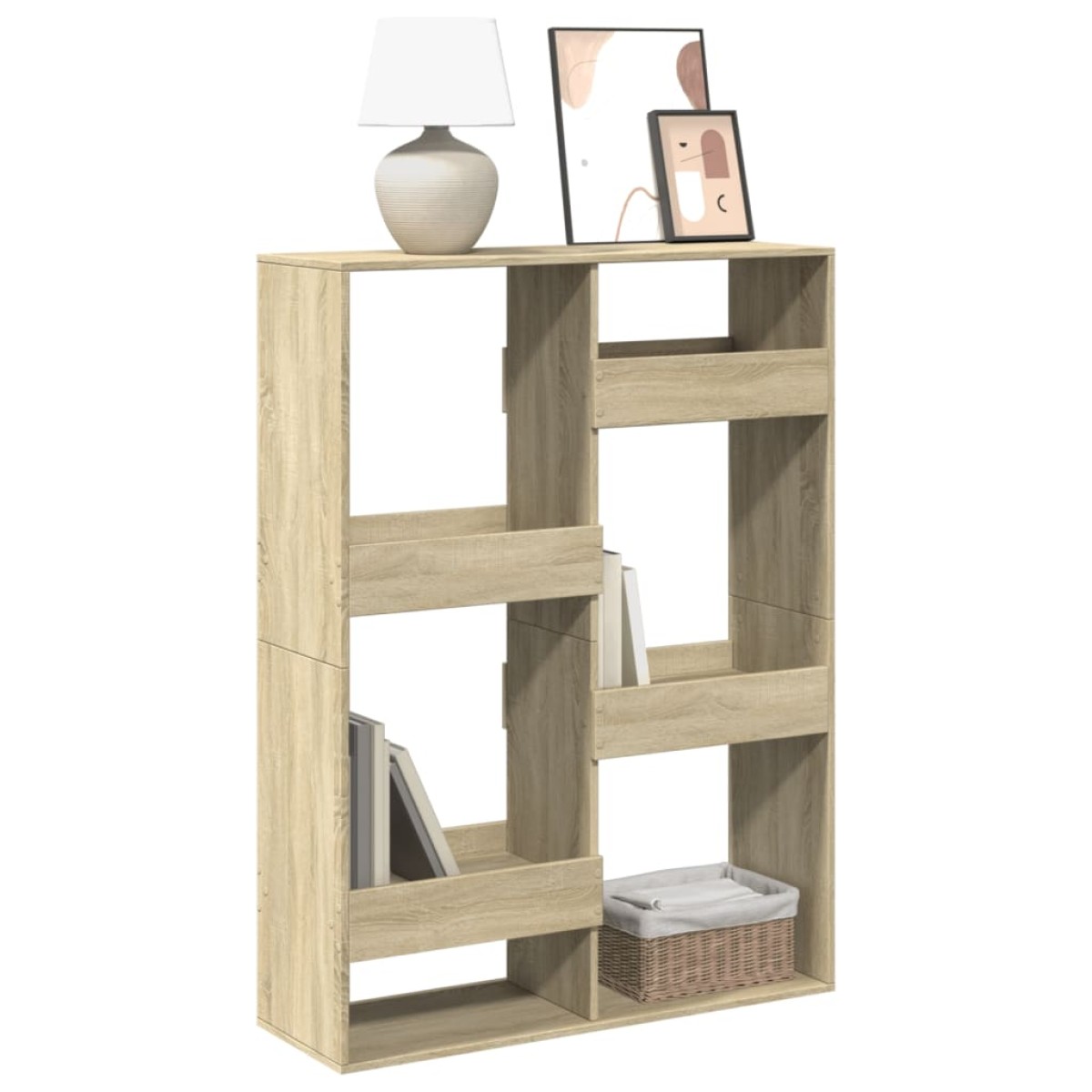 vidaXL Βιβλιοθήκη Sonoma Δρυς 100x33x135 εκ. από Επεξεργασμένο Ξύλο