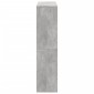 vidaXL Βιβλιοθήκη Γκρι Σκυροδέματος 100x33x135 εκ. Επεξεργ. Ξύλο