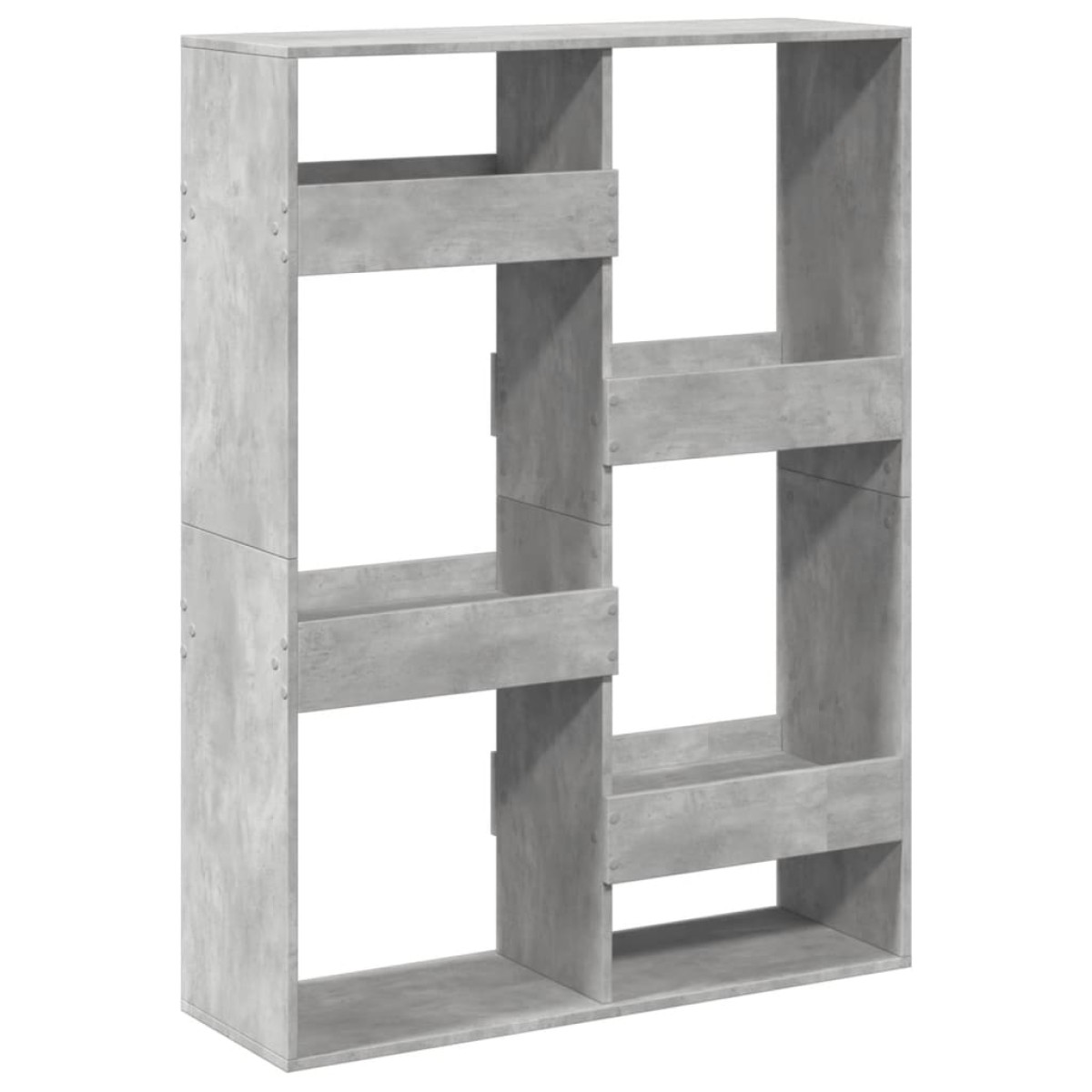 vidaXL Βιβλιοθήκη Γκρι Σκυροδέματος 100x33x135 εκ. Επεξεργ. Ξύλο