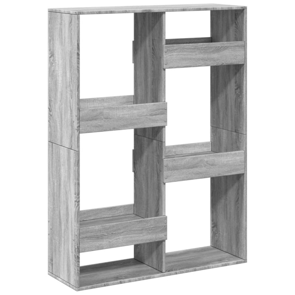vidaXL Βιβλιοθήκη Γκρι Sonoma 100x33x135 εκ. από Επεξεργασμένο Ξύλο