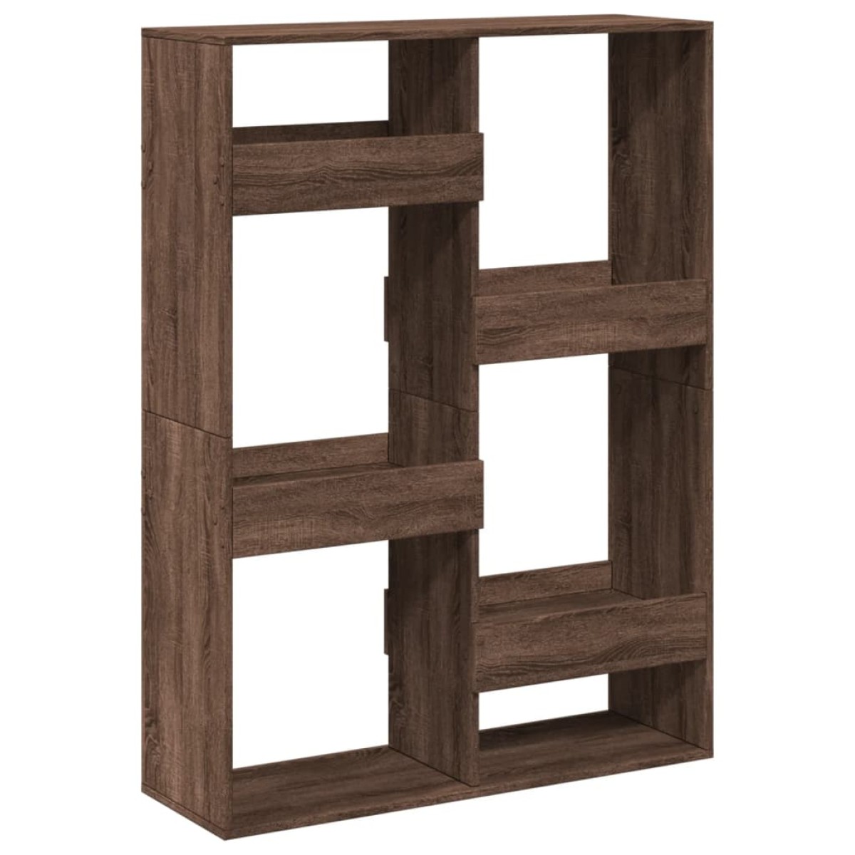 vidaXL Βιβλιοθήκη Καφέ Δρυς 100x33x135 εκ. από Επεξεργασμένο Ξύλο