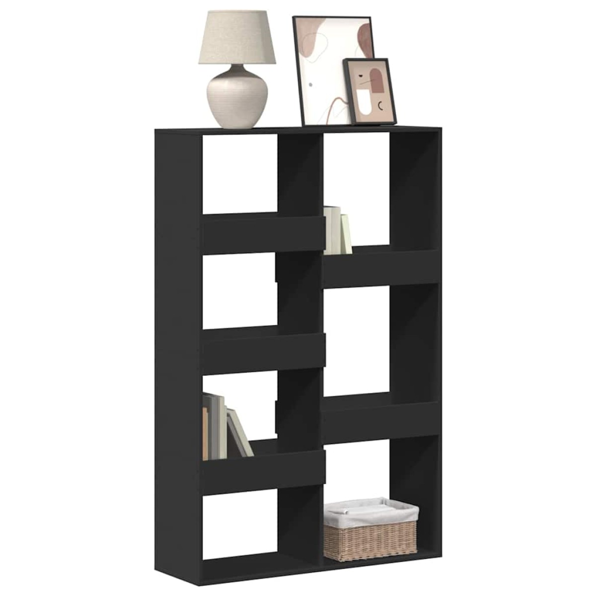 vidaXL Βιβλιοθήκη Μαύρη 100x33x155,5 εκ. από Επεξεργασμένο Ξύλο