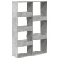 vidaXL Βιβλιοθήκη Γκρι Σκυροδέματος 100x33x155,5 εκ. Επεξεργ. Ξύλο