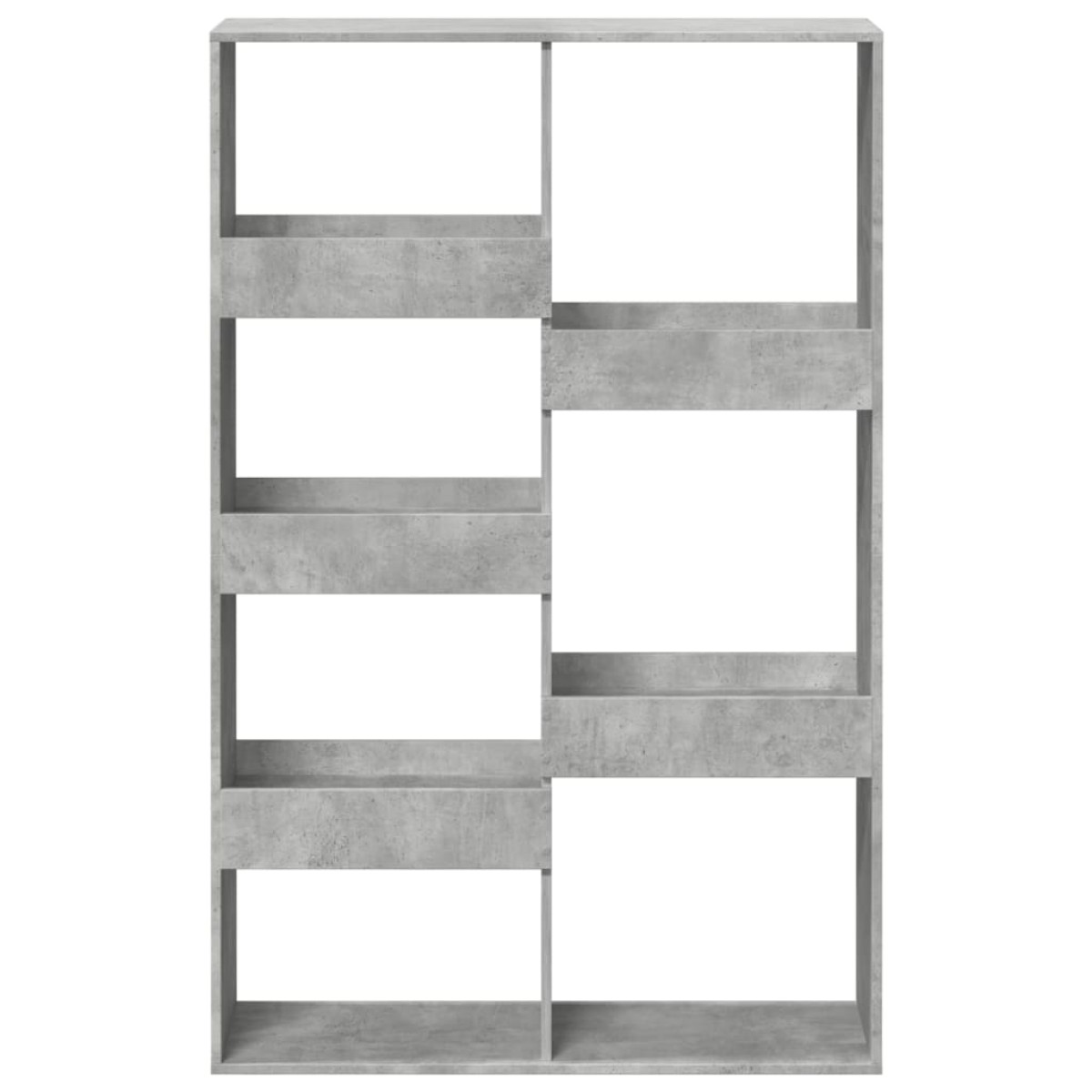 vidaXL Βιβλιοθήκη Γκρι Σκυροδέματος 100x33x155,5 εκ. Επεξεργ. Ξύλο