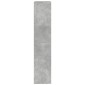 vidaXL Βιβλιοθήκη Γκρι Σκυροδέματος 100x33x155,5 εκ. Επεξεργ. Ξύλο