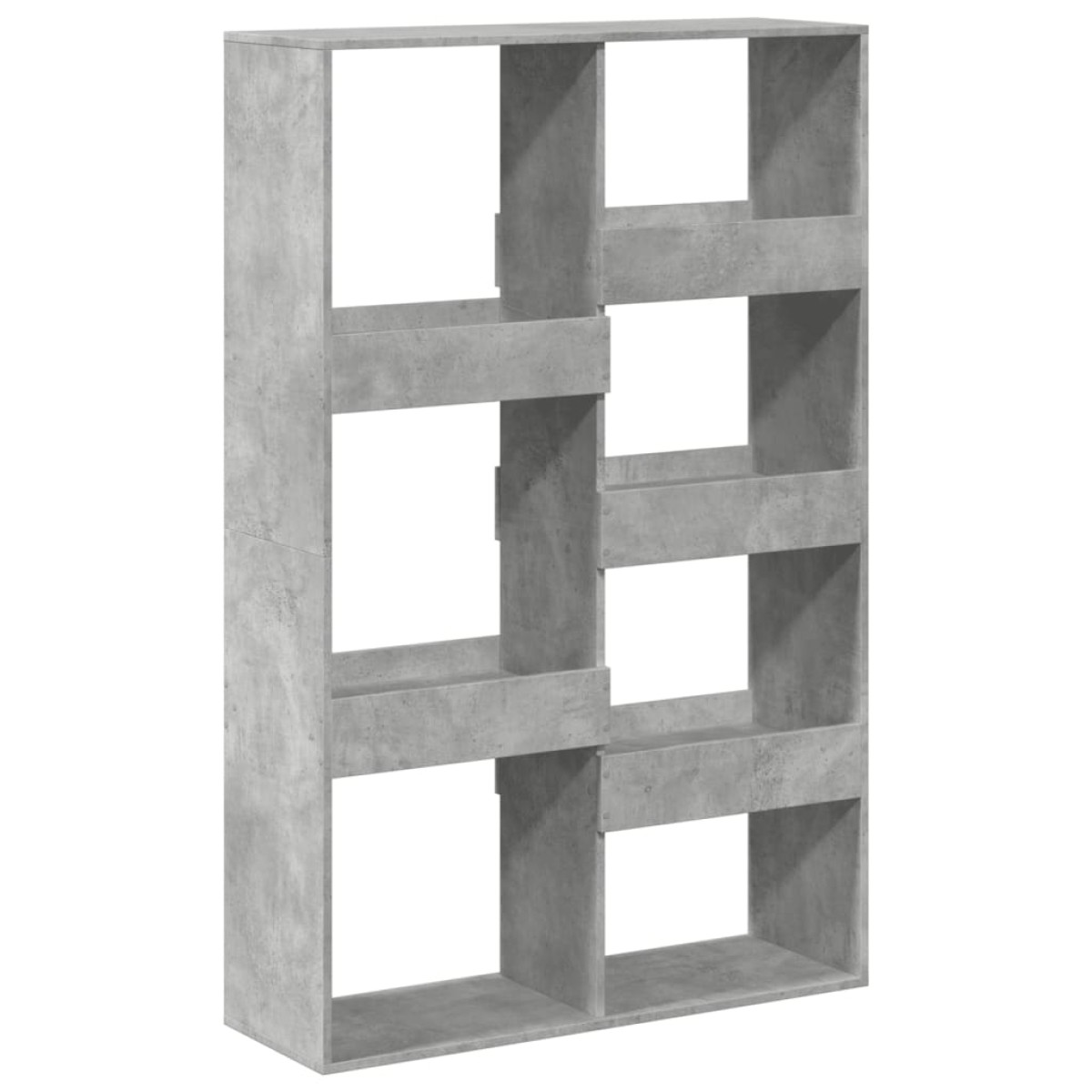 vidaXL Βιβλιοθήκη Γκρι Σκυροδέματος 100x33x155,5 εκ. Επεξεργ. Ξύλο