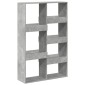 vidaXL Βιβλιοθήκη Γκρι Σκυροδέματος 100x33x155,5 εκ. Επεξεργ. Ξύλο