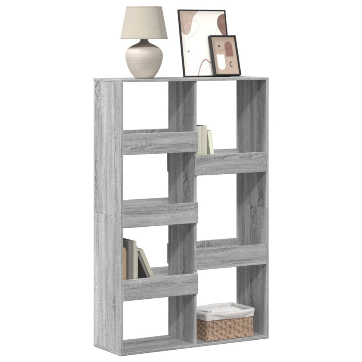 vidaXL Βιβλιοθήκη Γκρι Sonoma 100x33x155,5 εκ. από Επεξεργ. Ξύλο