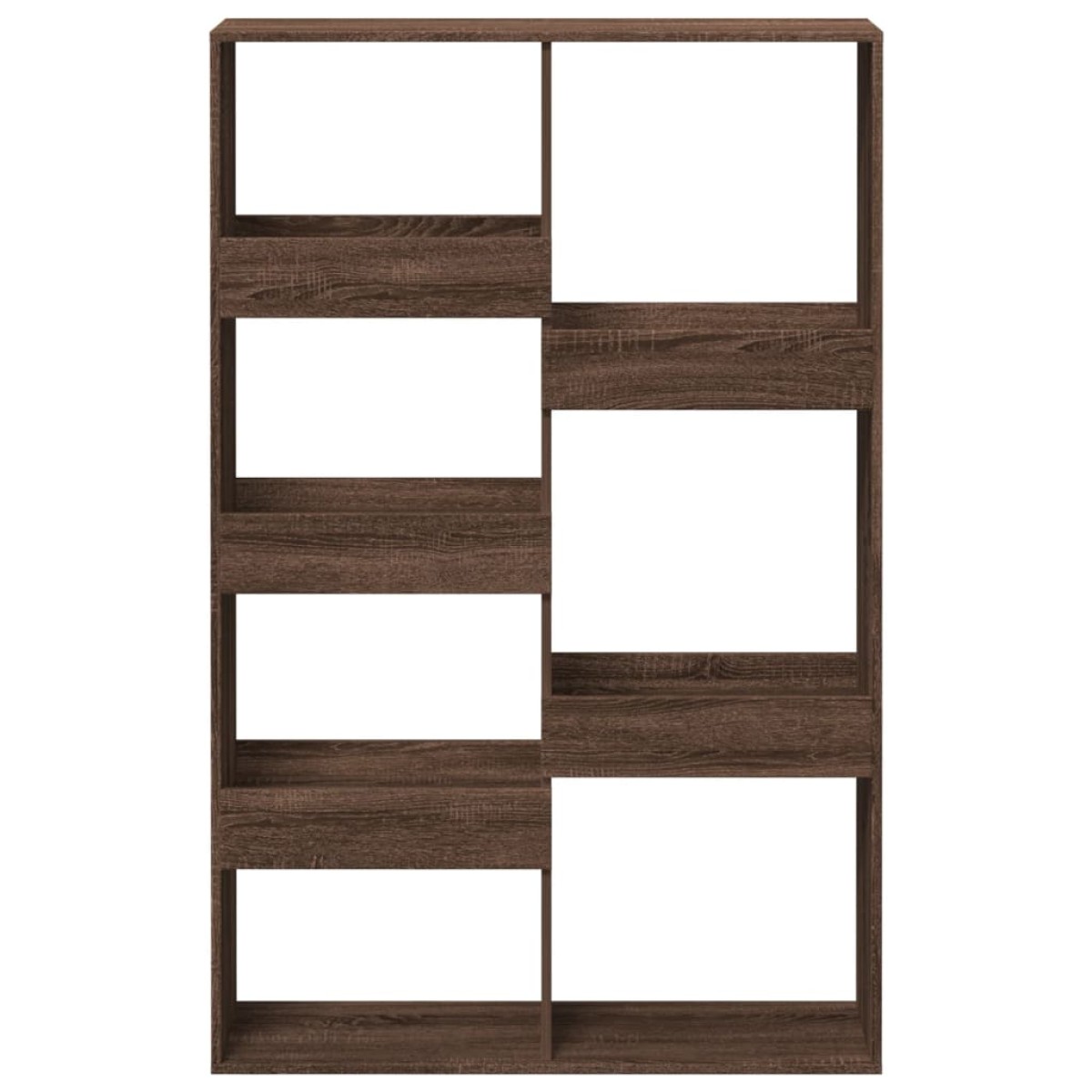 vidaXL Βιβλιοθήκη Καφέ Δρυς 100x33x155,5 εκ. από Επεξεργασμένο Ξύλο