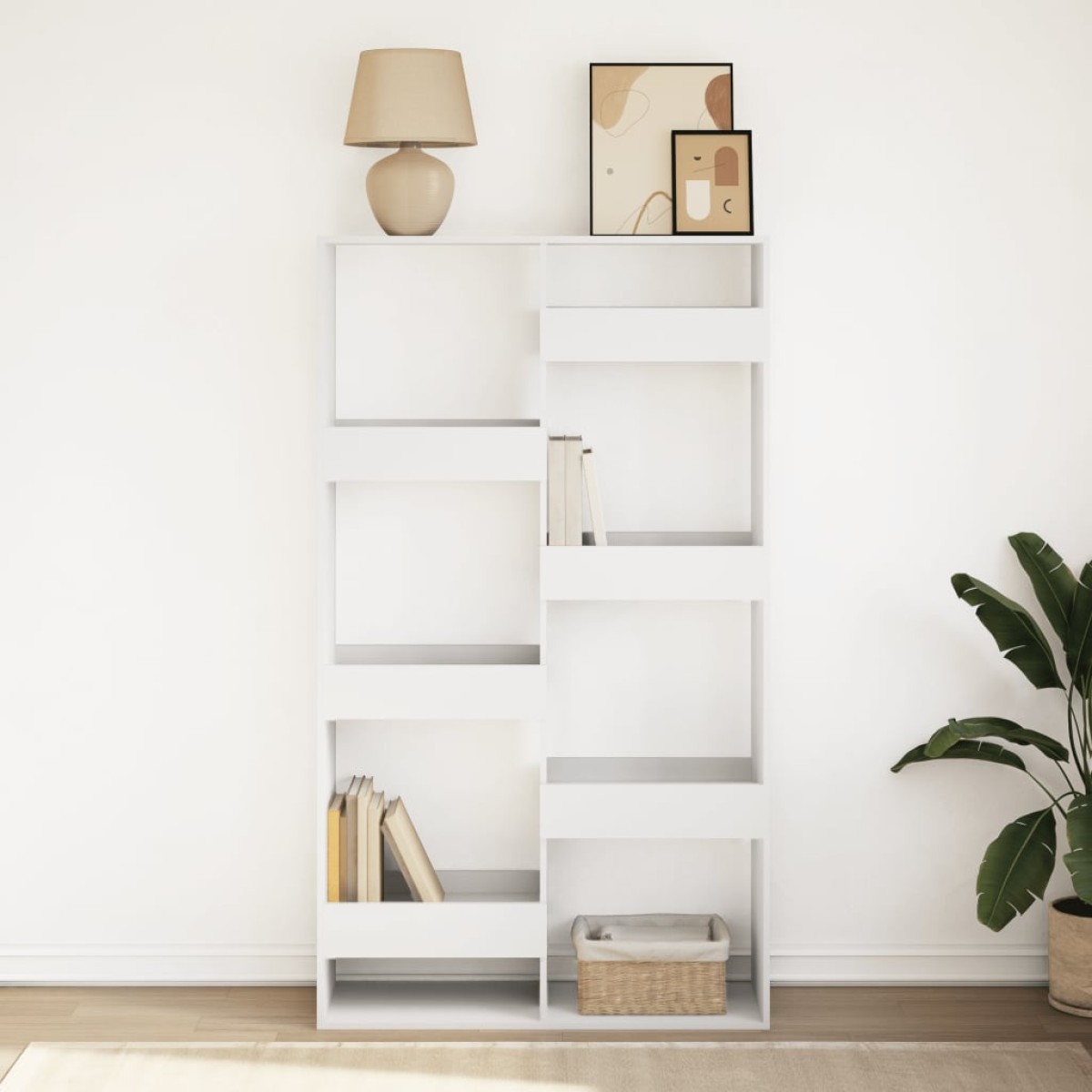 vidaXL Βιβλιοθήκη Λευκή 100x33x175 εκ. από Επεξεργασμένο Ξύλο