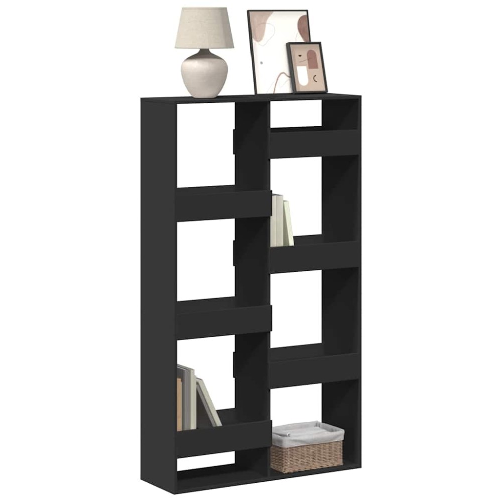 vidaXL Βιβλιοθήκη Μαύρη 100x33x175 εκ. από Επεξεργασμένο Ξύλο
