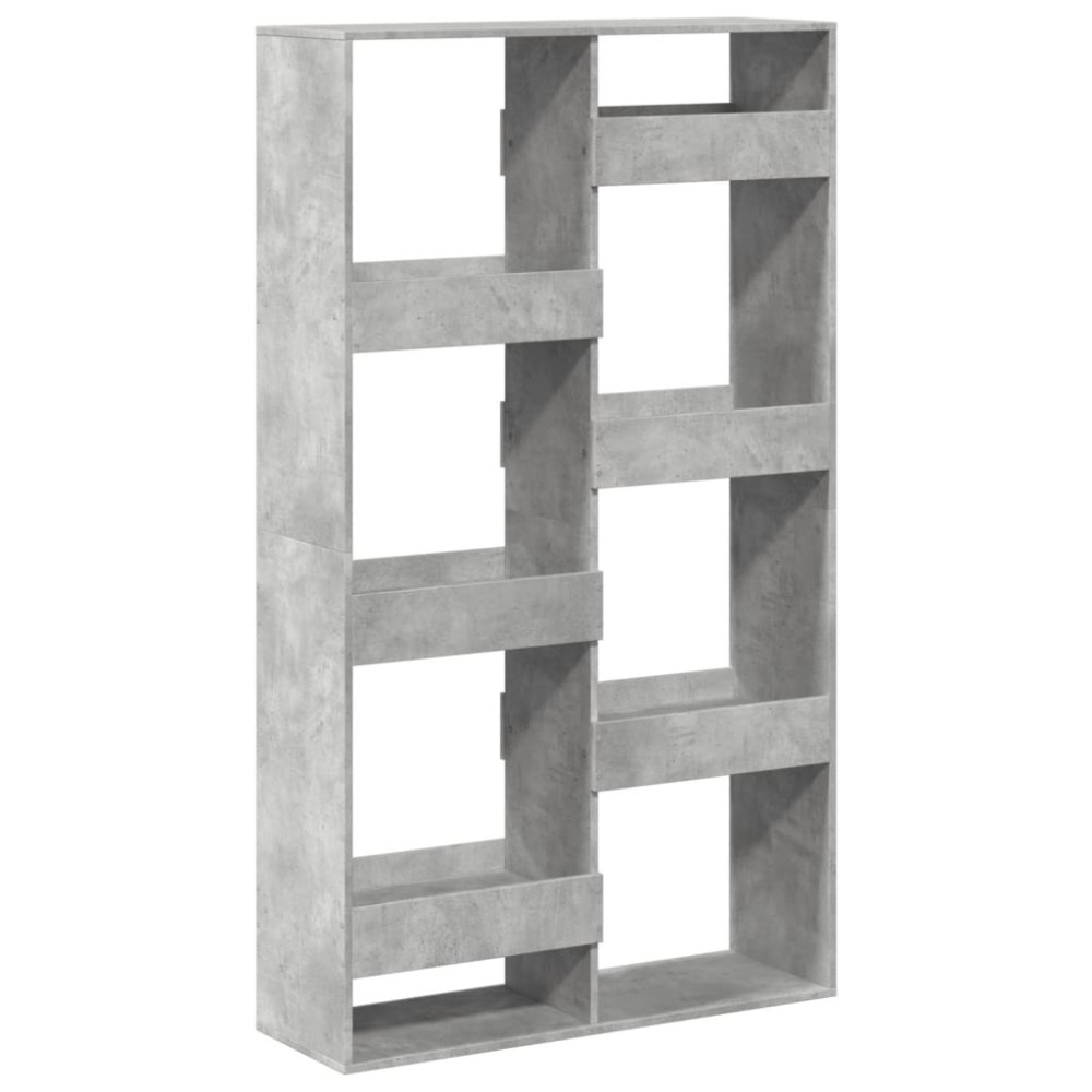 vidaXL Βιβλιοθήκη Γκρι Σκυροδέματος 100x33x175 εκ. Επεξεργ. Ξύλο