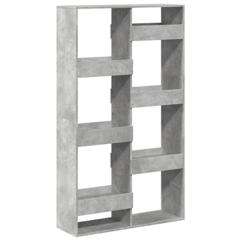 vidaXL Βιβλιοθήκη Γκρι Σκυροδέματος 100x33x175 εκ. Επεξεργ. Ξύλο