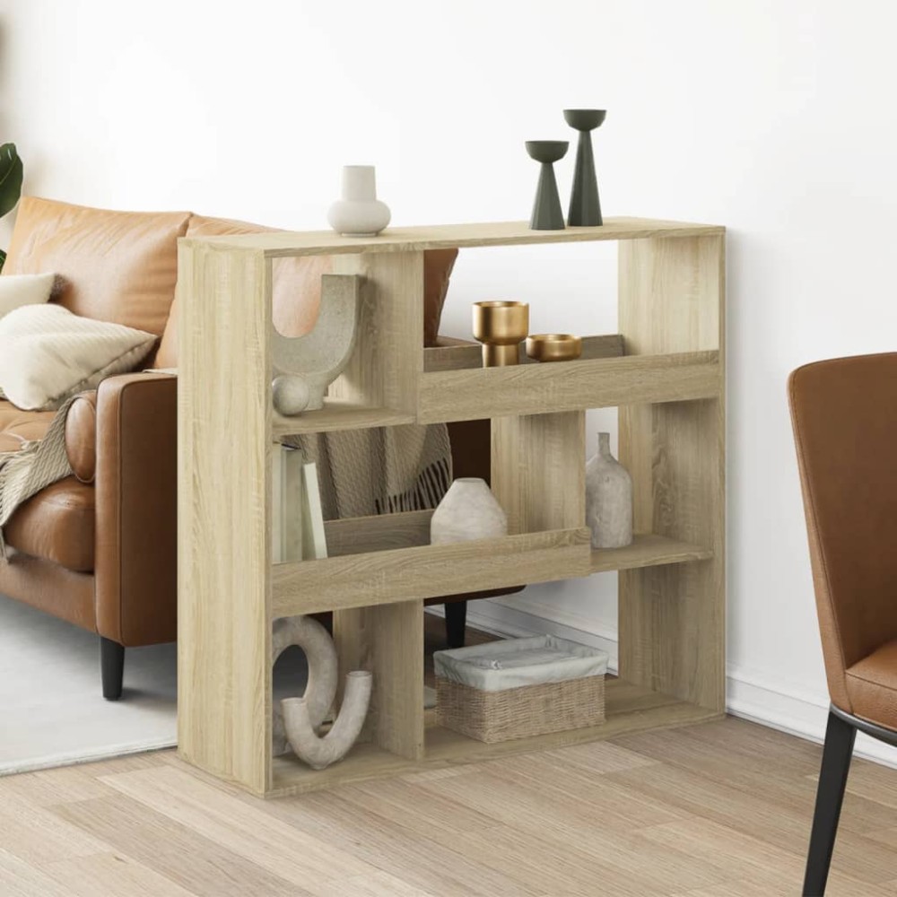 vidaXL Βιβλιοθήκη/Διαχωριστικό Χώρου Δρυς 100x33x94,5 εκ. Επεξ. Ξύλο