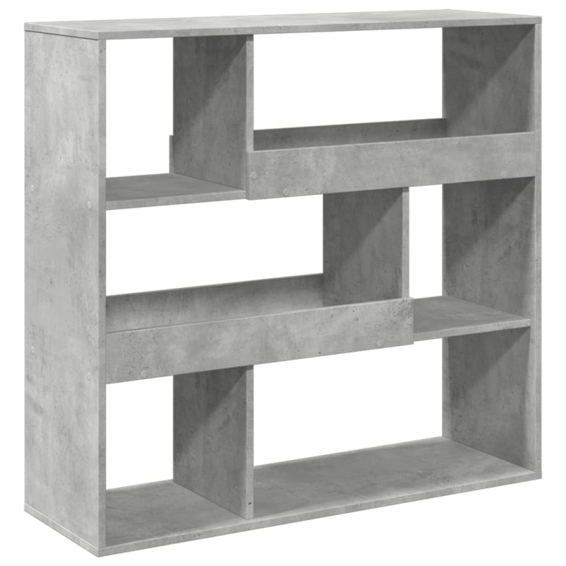 vidaXL Βιβλιοθήκη/Διαχωριστικό Χώρου Γκρι 100x33x94,5 εκ. Επεξ. Ξύλο