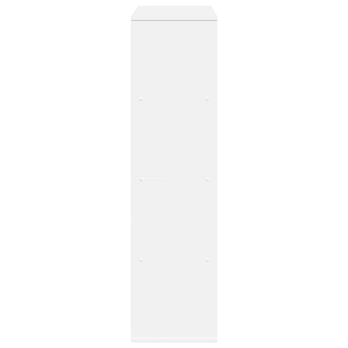 vidaXL Βιβλιοθήκη/Διαχωριστικό Χώρου Λευκό 100x33x125,5 εκ. Επεξ. Ξύλο