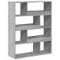 vidaXL Βιβλιοθήκη/Διαχωριστικό Χώρου Γκρι 100x33x125,5 εκ. Επεξ. Ξύλο