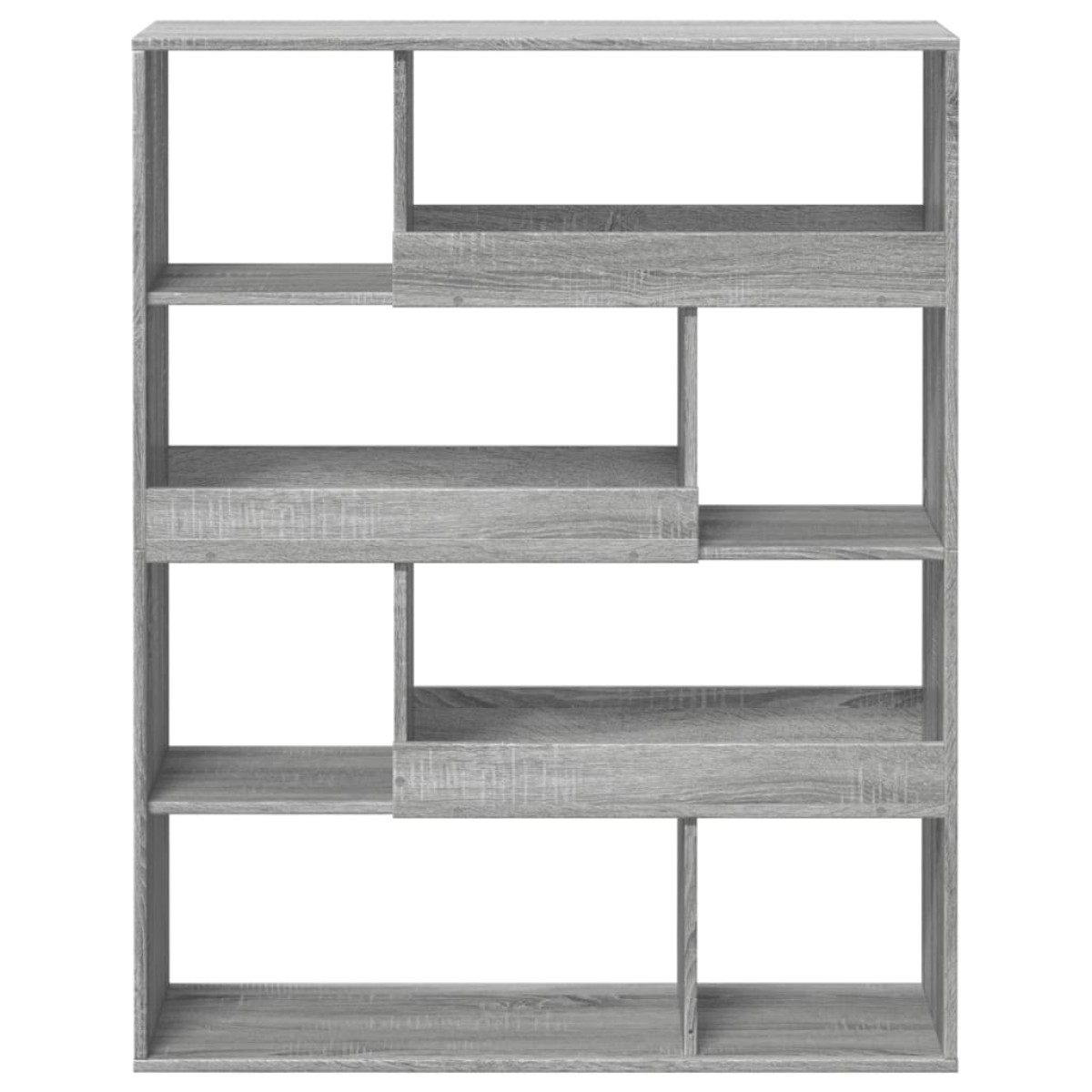 vidaXL Βιβλιοθήκη/Διαχωριστικό Χώρου Γκρι 100x33x125,5 εκ. Επεξ. Ξύλο