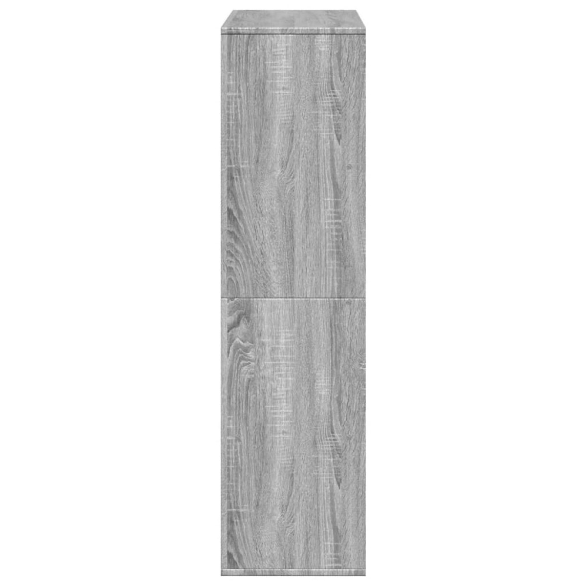 vidaXL Βιβλιοθήκη/Διαχωριστικό Χώρου Γκρι 100x33x125,5 εκ. Επεξ. Ξύλο