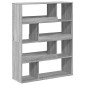 vidaXL Βιβλιοθήκη/Διαχωριστικό Χώρου Γκρι 100x33x125,5 εκ. Επεξ. Ξύλο