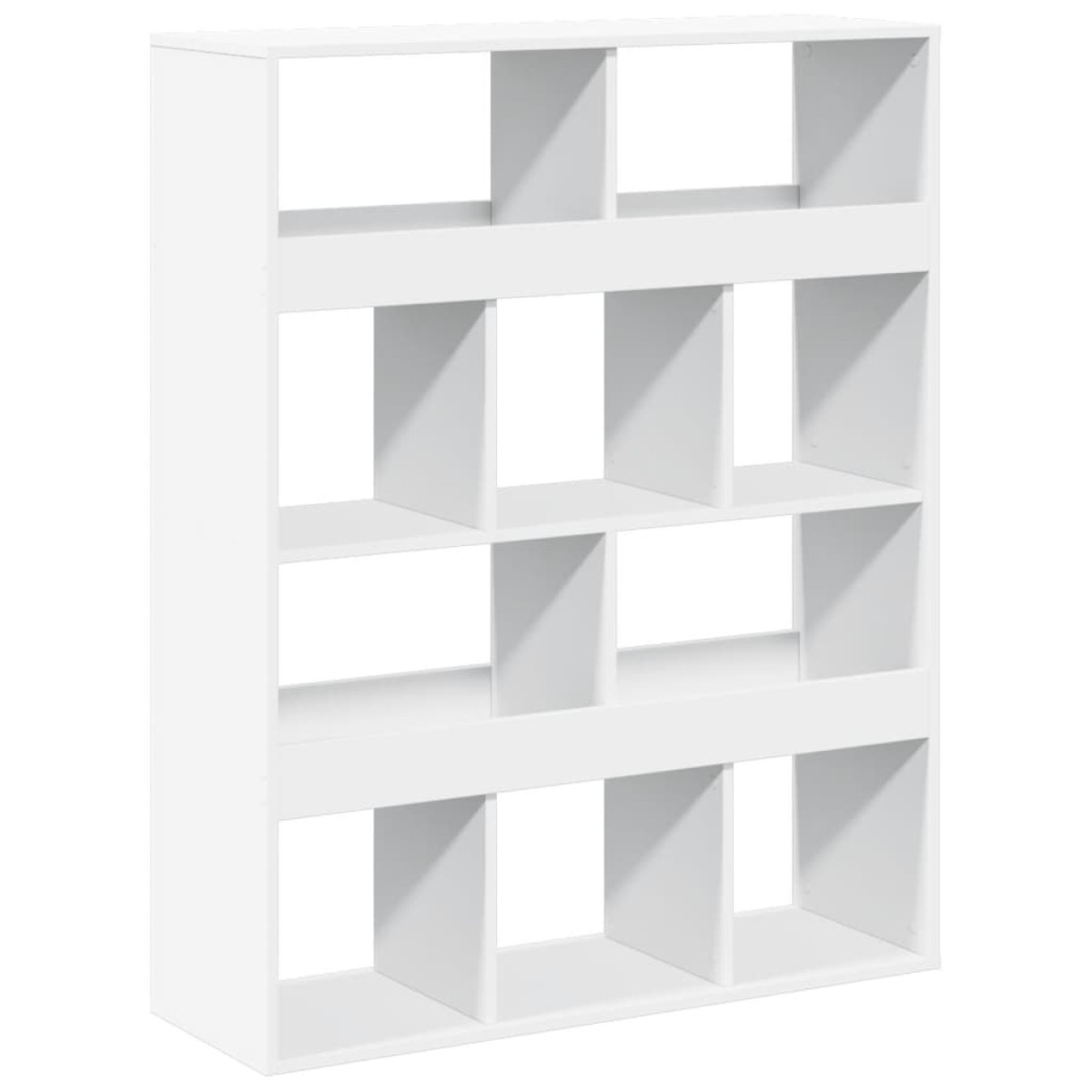 vidaXL Βιβλιοθήκη/Διαχωριστικό Χώρου Λευκό 100x33x125,5 εκ. Επεξ. Ξύλο